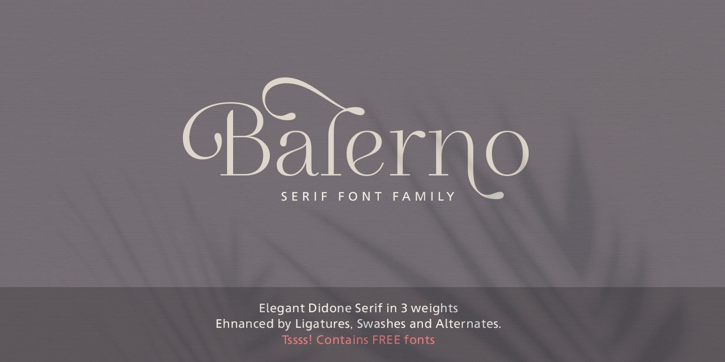 Шрифт Balerno Serif